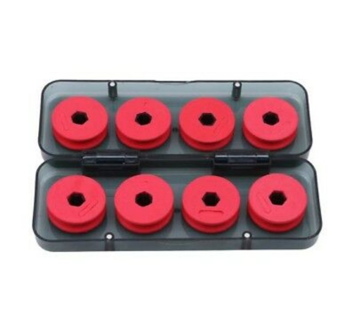 Ruibeauty Silicone Rig Winders Fishing Line Leader Storage Holder Spool  Storage Box 