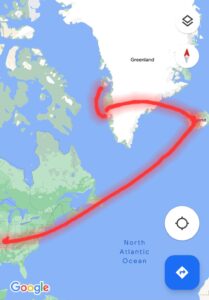 flight from Colorado to Greenland